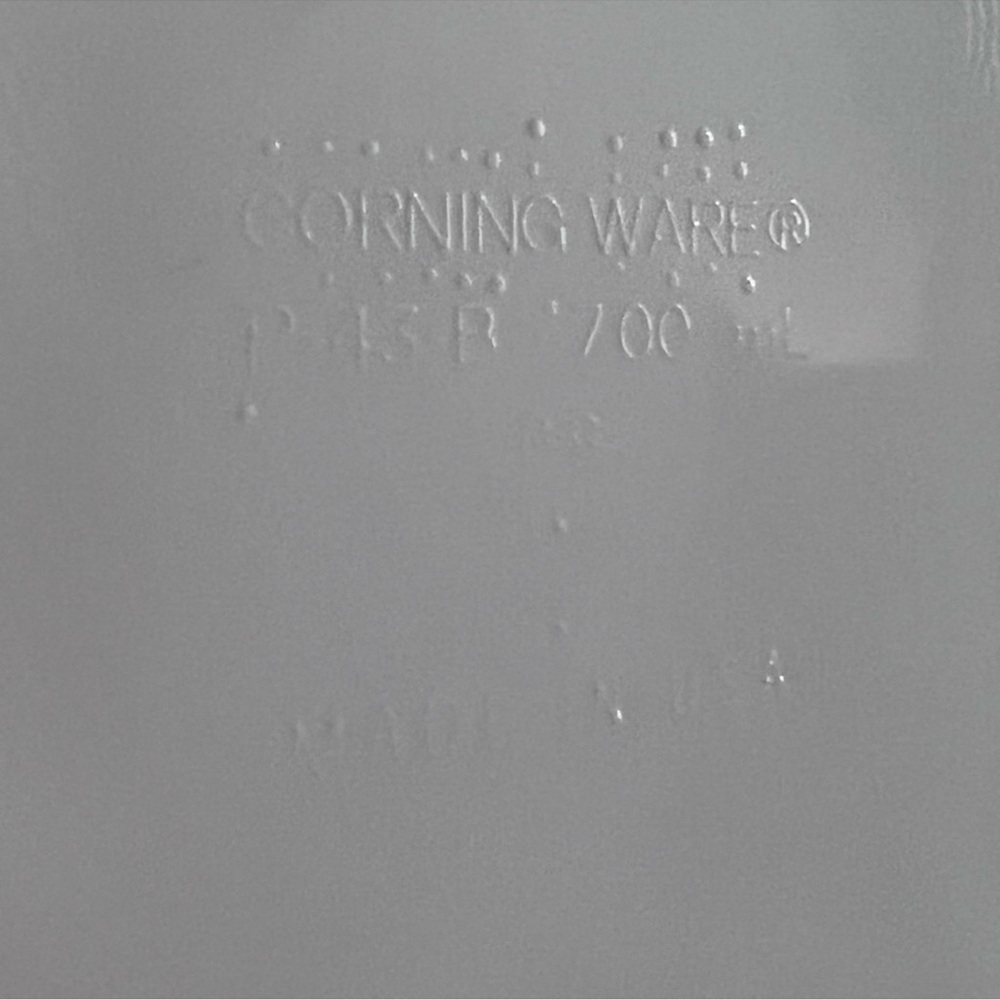 Corning Ware P-15-B White 1.5 Pint Square Casserole Dish Vintage - Picture 5 of 6